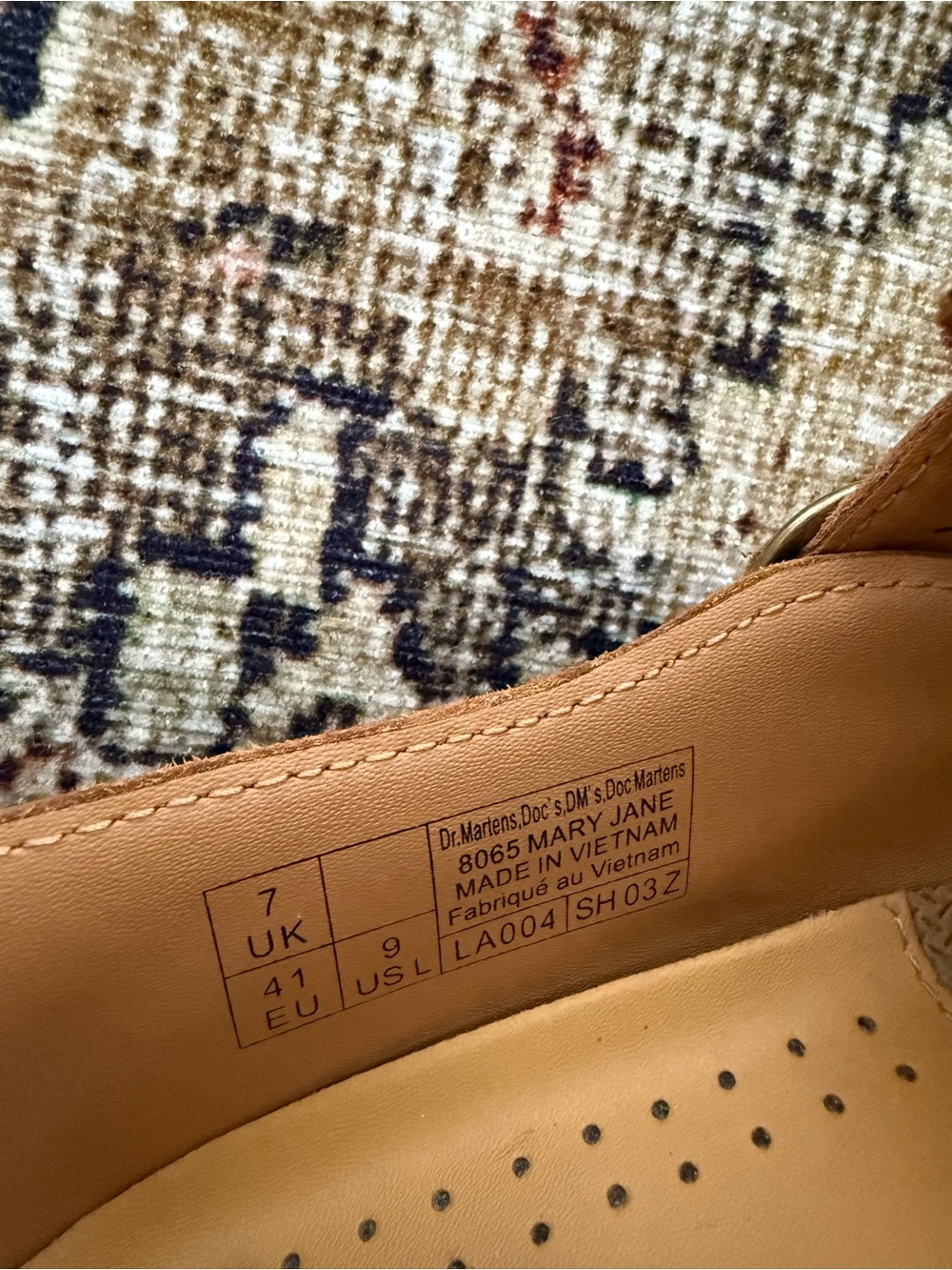 Dr. Martens Brown Double Strap Mary Jane Shoes - Picture 3 of 7